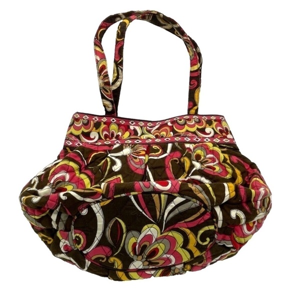 Vera Bradley‎ Retired Puccini Shoulder Bag; Floral; Fall Colors - Picture 1 of 7